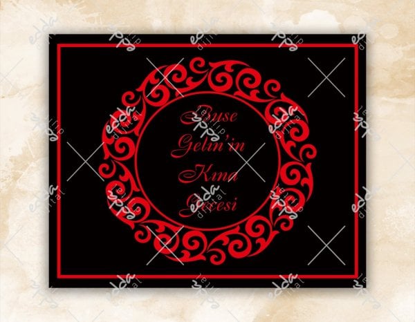 Kırmızı Kına Pisti Kaplaması