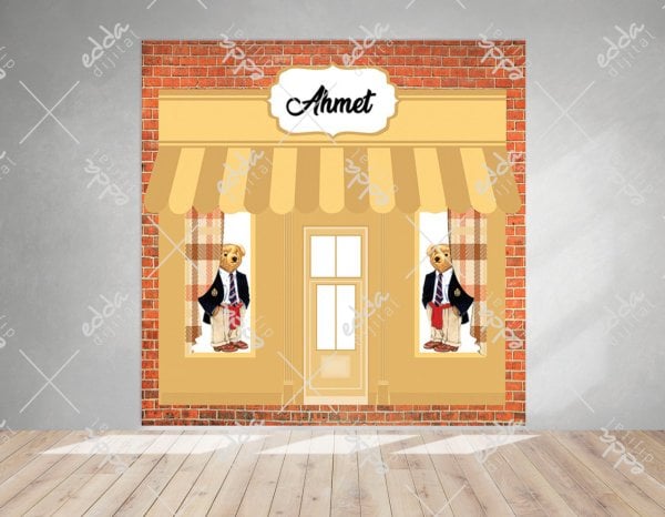 Polo Bear Temalı Vitrin  Doğum Günü  Afişi