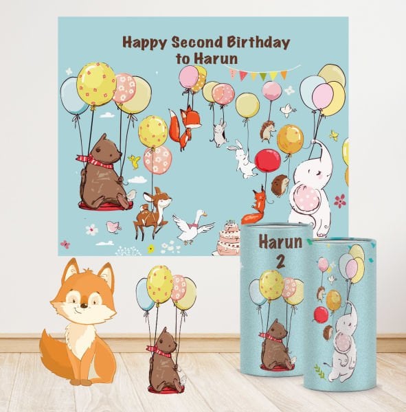 Balon Hayvanlar Konseptli Mini 2 Paket