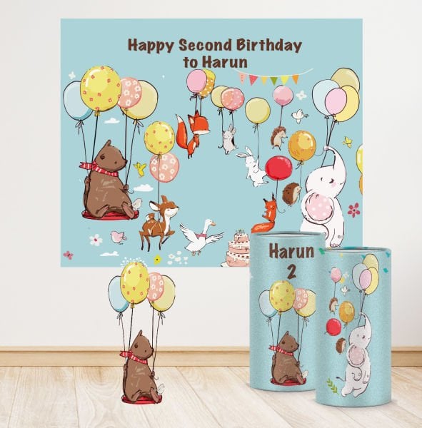 Balon Hayvanlar Konseptli Mini 3 Paket