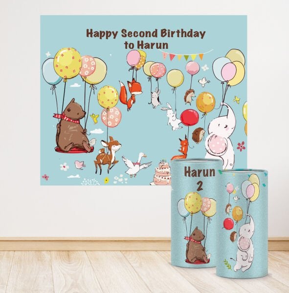 Balon Hayvanlar Konseptli Mini 4 Paket