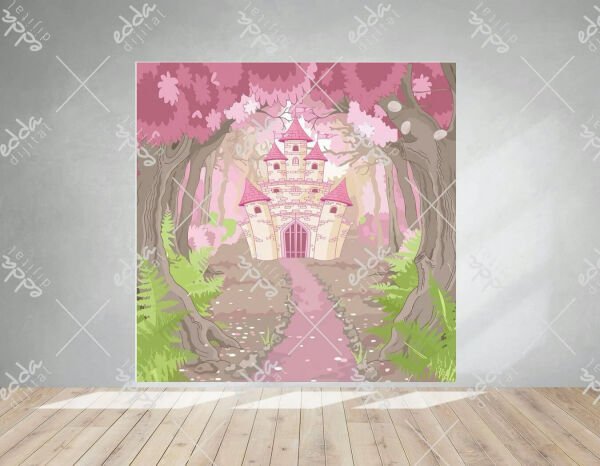 Pembe Prenses Şatosu  Temalı  Afiş