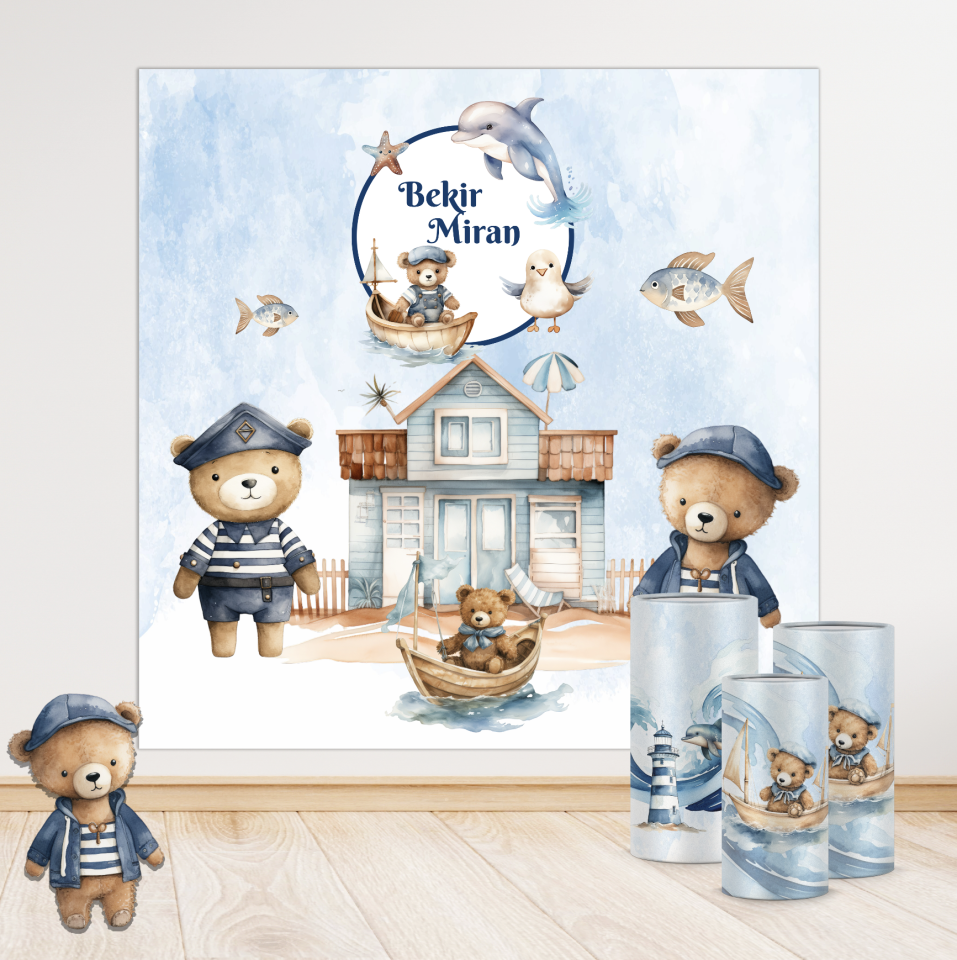Denizci Ayıcık Konseptli Mega 2 Paket