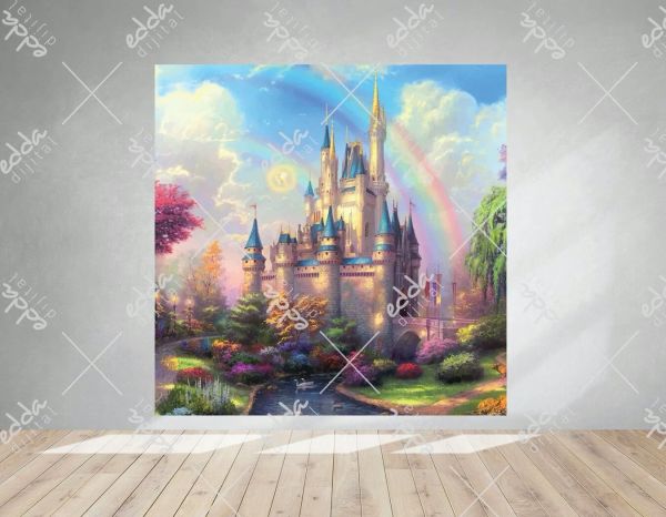 Renkli Prenses  Şatosu  Parti Afişi