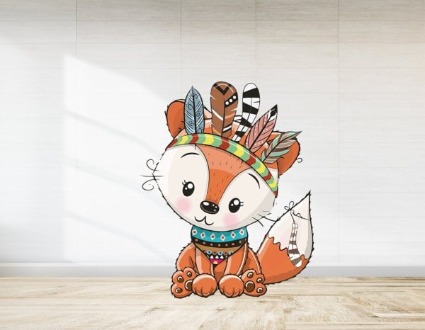 Woodland Tilki  Temalı  Ayaklı Pano