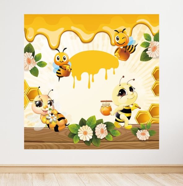 Bal Arısı Temalı Doğum Günü Afişi