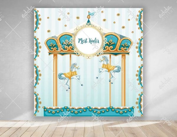 Atlı Karınca Temalı  Doğum Günü  Afişi