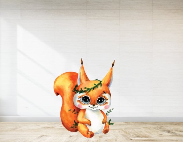 Woodland Bebek Tilki Temalı  Ayaklı Pano