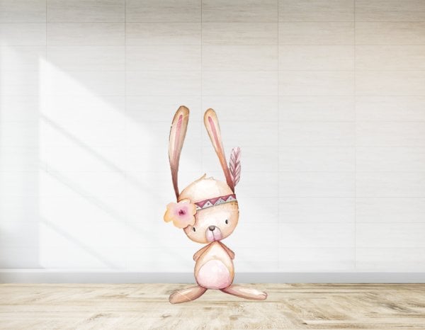 Woodland Uzun Kulak  Tavşan  Temalı  Ayaklı Pano