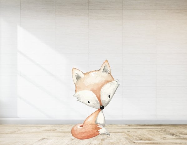 Woodland Tilki Temalı  Ayaklı Pano