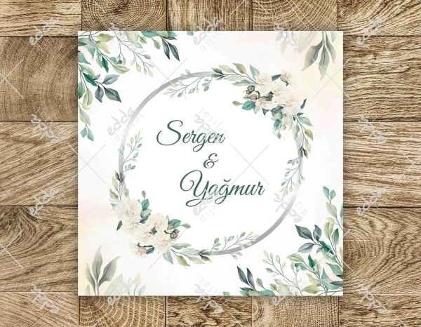 Çember Detaylı Çiçekli Dans Pisti Kaplaması