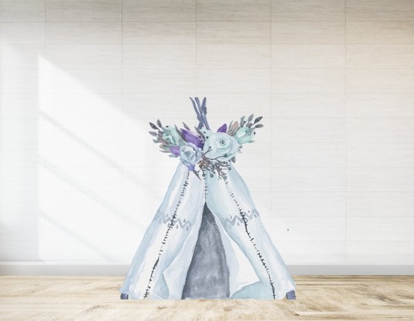 Woodland Çiçekli Çadır  Ayaklı Pano