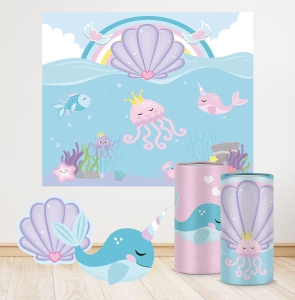 Pembe Denizaltı Konseptli Mini 2 Paket