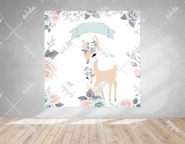 Ceylan Temalı Doğum Günü Afişi