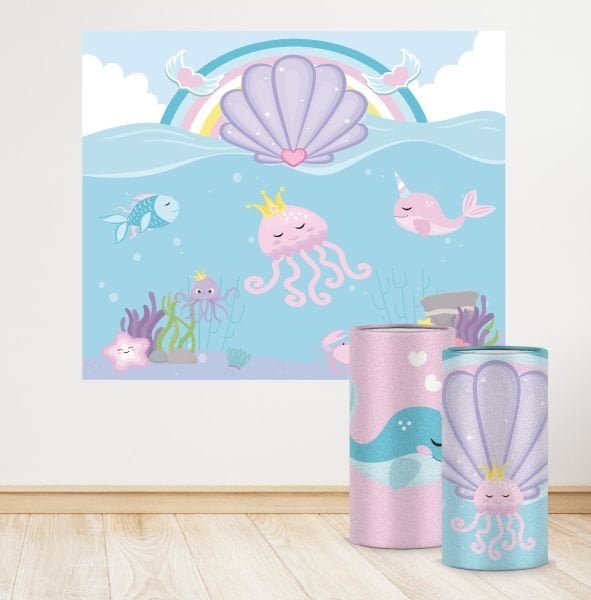 Pembe Denizaltı Konseptli Mini 4 Paket