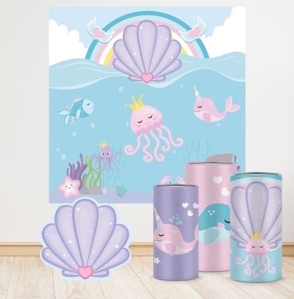 Pembe Denizaltı Konseptli Efsane 3 Paket