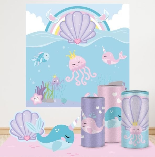 Pembe Denizaltı Konseptli Mega 1 Paket