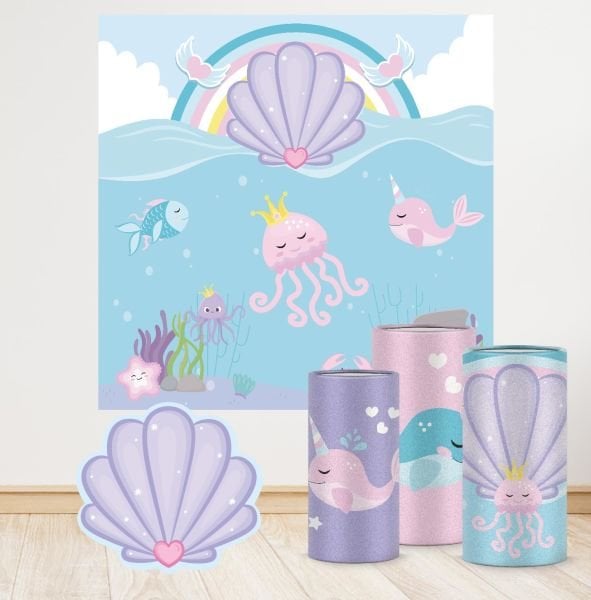 Pembe Denizaltı Konseptli Mega 2 Paket