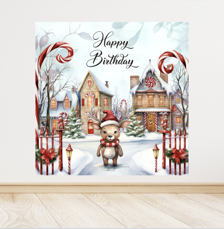 Yılbaşı Temalı Doğum Günü Afişi