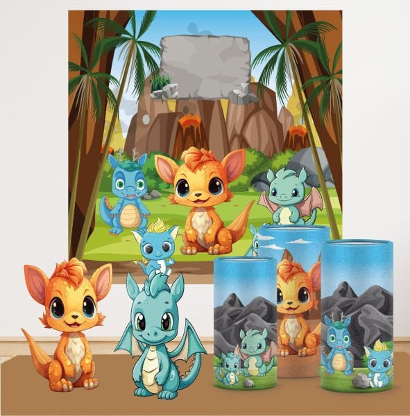 Baby Dragon Teması Mega 3 Paket