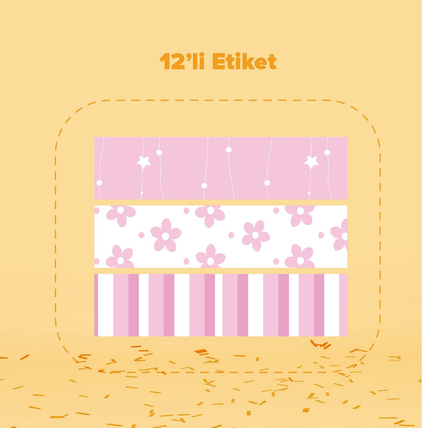 Tavşan Temalı Su Şişesi Etiketi