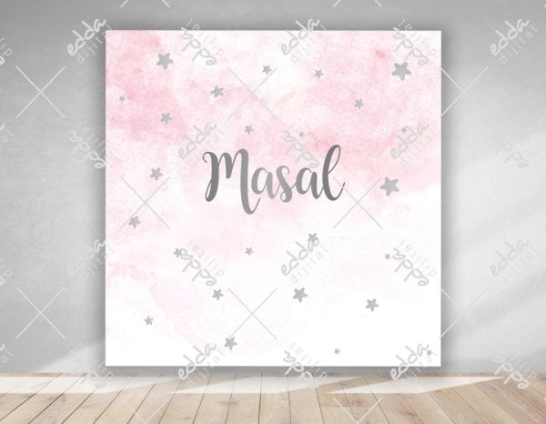 Yıldız ve İsim Temalı  Parti Afişi