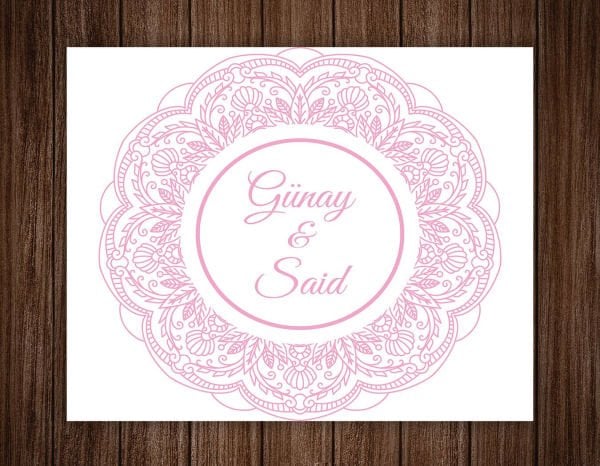 Pembe Motifli Dans Pisti Kaplaması