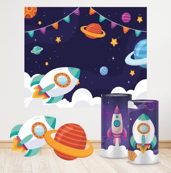 Uzay Konseptli Mini 2 Paket