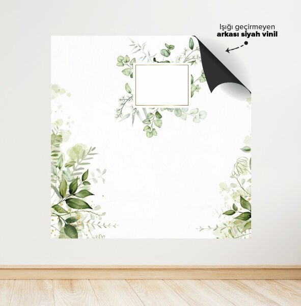 Yeşil Yaprak Konsepti Doğum Günü Afişi