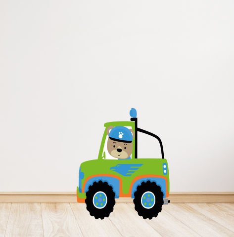 Cute Cars Temalı Ayaklı Pano