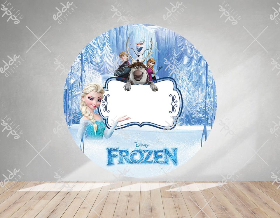 Elsa Temalı Doğum Günü Afişi
