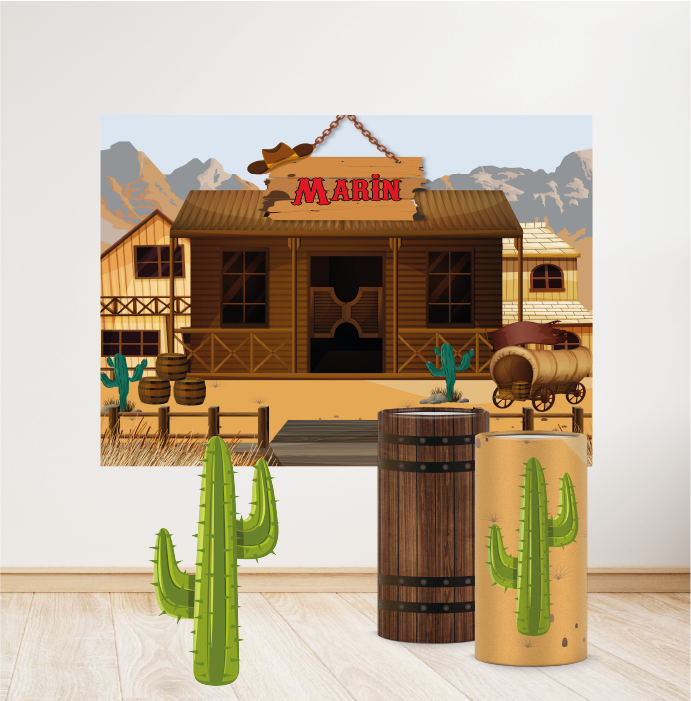 Kovboy Konseptli Mini 3 Paket