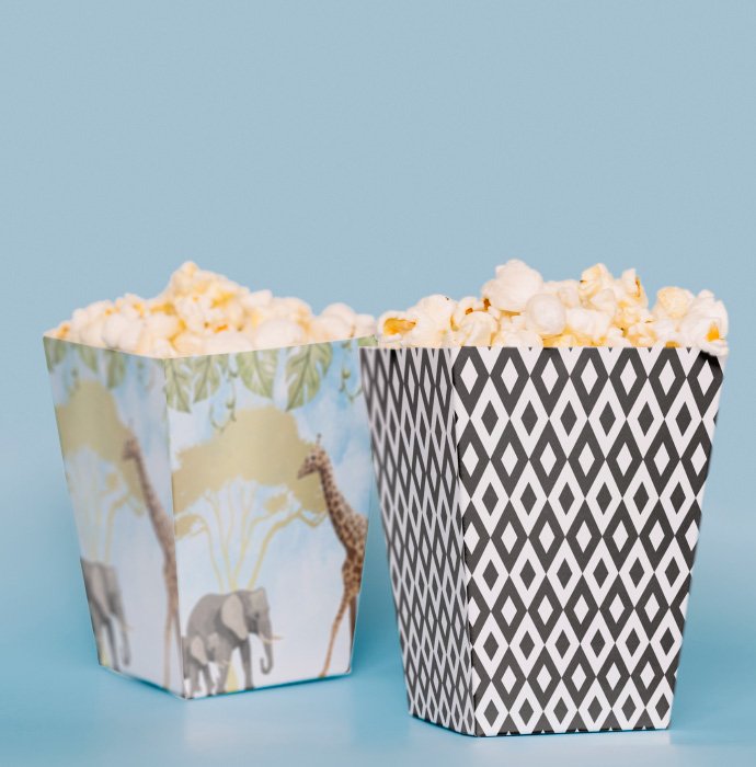 Safari Temalı Pop Corn Kutusu