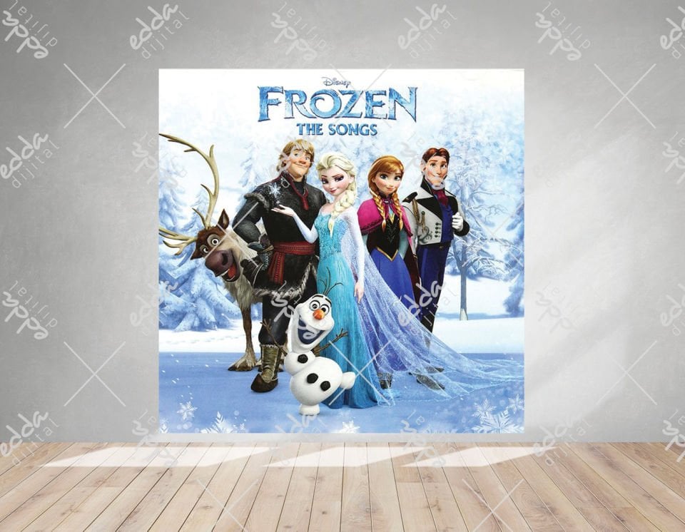 Elsa Temalı Doğum Günü Afişi