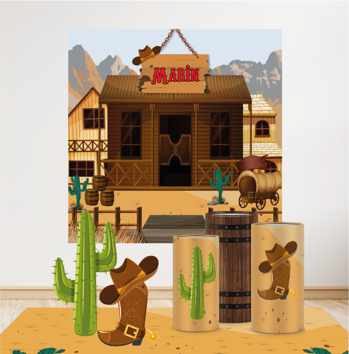 Kovboy Konseptli Mega 3 Paket