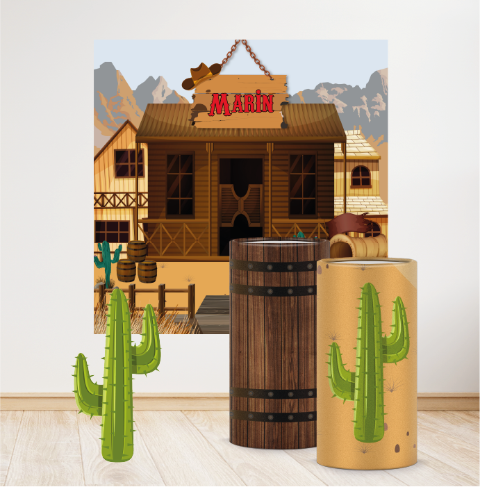 Kovboy Konseptli Mega 4 Paket