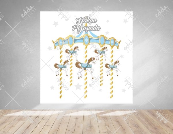 Atlı Karınca Temalı Doğum Günü Afişi