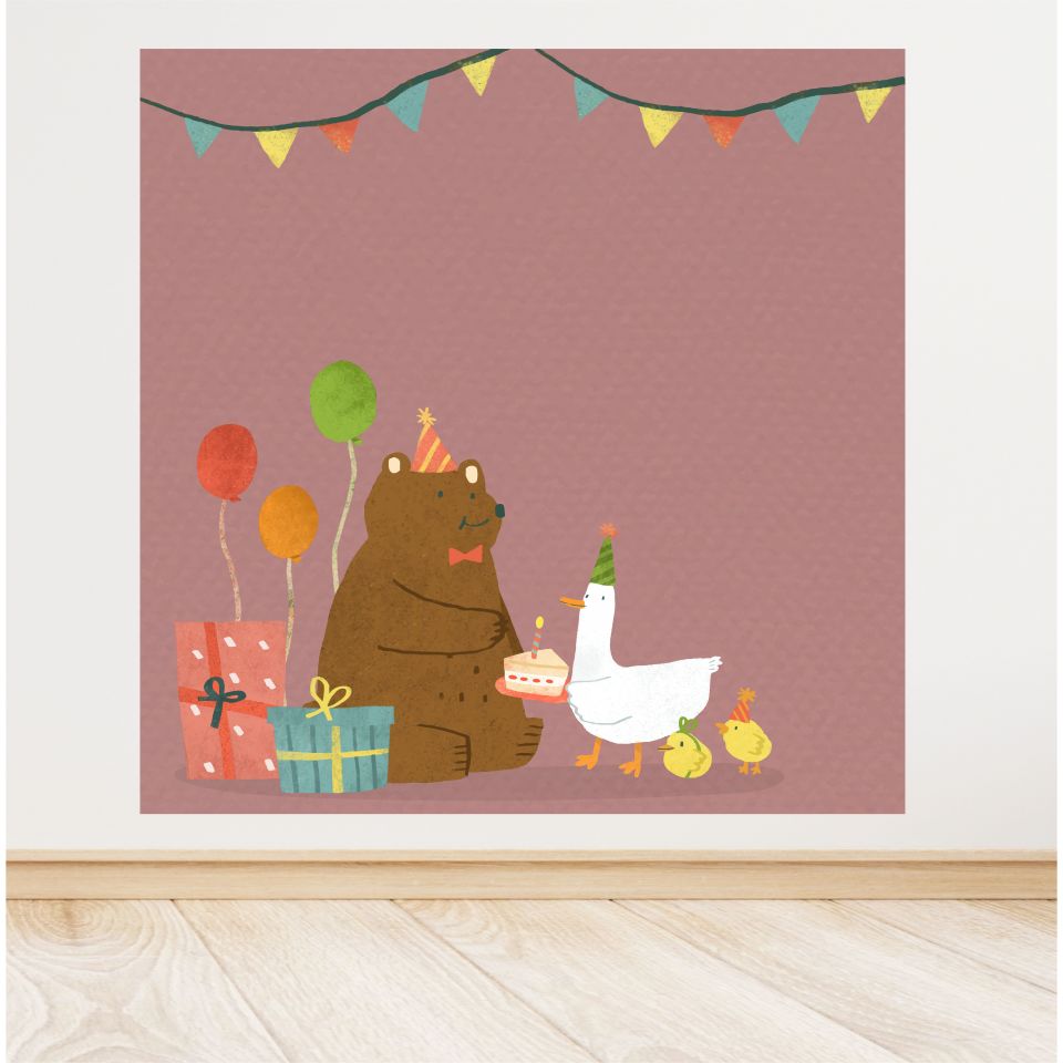 Safari Temalı Doğum Günü Afiş