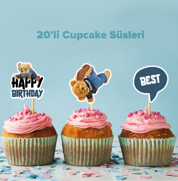 Polobear konseptli cupcake süsü
