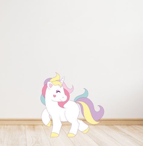 Unicorn Temalı Ayaklı Pano