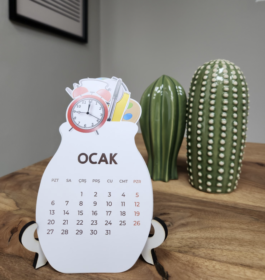 Ayaklı Özel Tasarım Takvim