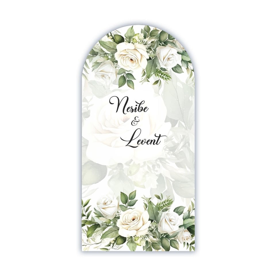 Edda Jumbo Tekli Pano - Beyaz Gül