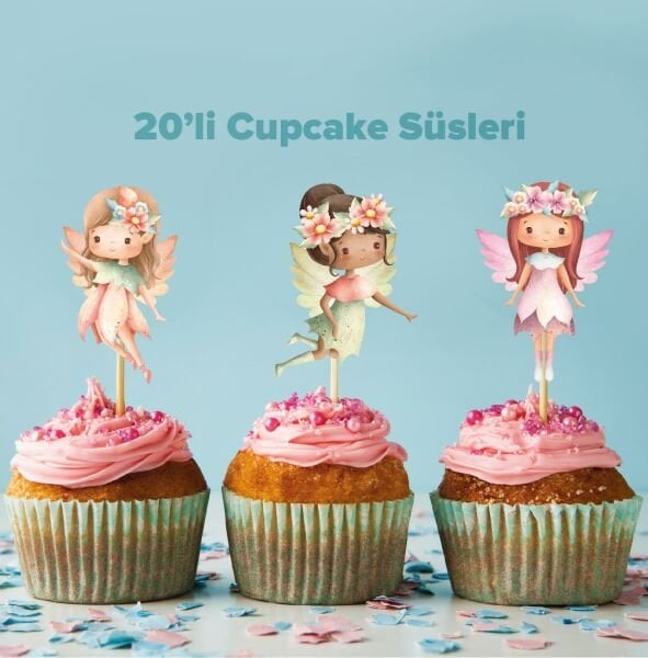 Peri Kızı Konseptli Cupcake Süsü