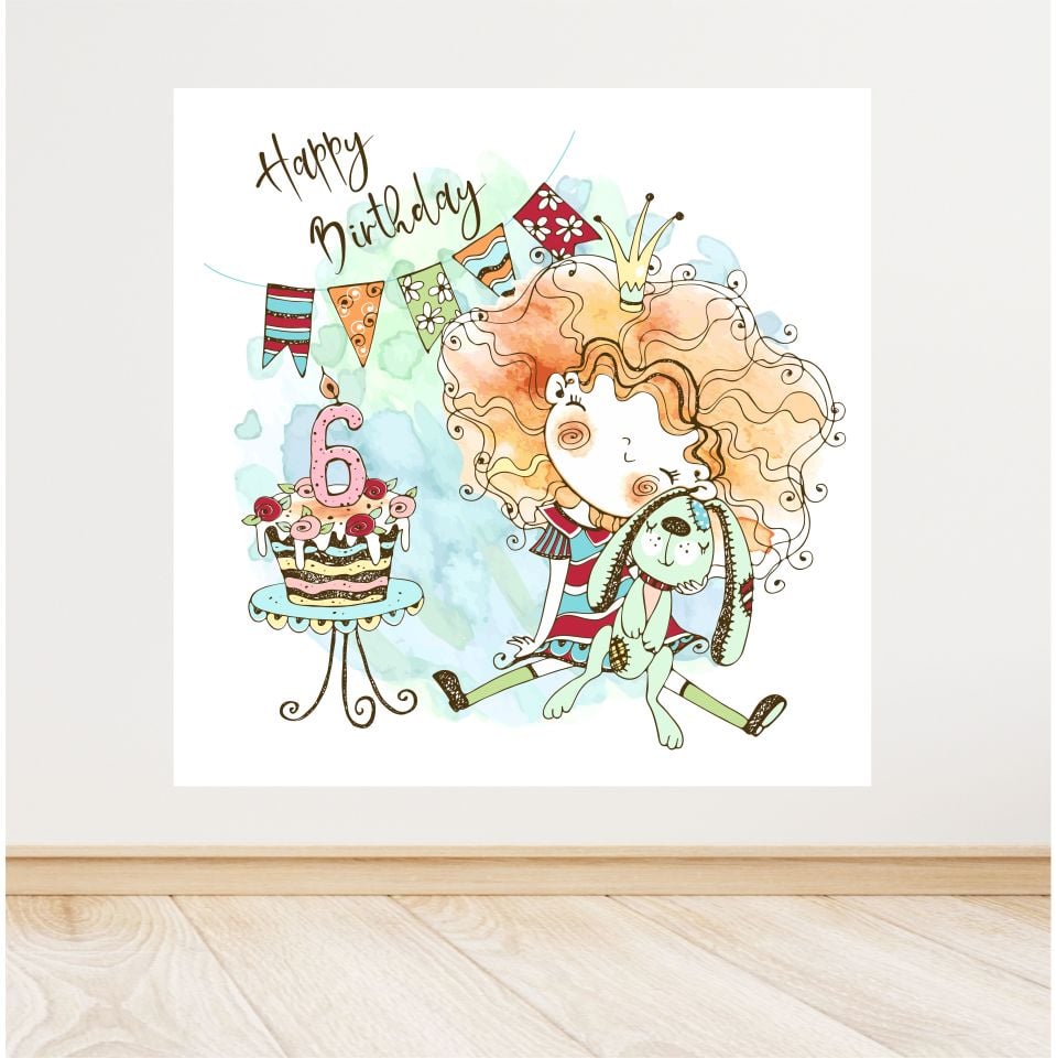 Happy Birhtday Temalı Doğum Günü Afiş