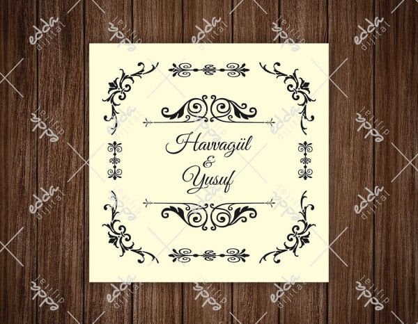 Siyah İşleme Detaylı Ekru Renk Dans Pisti Kaplaması