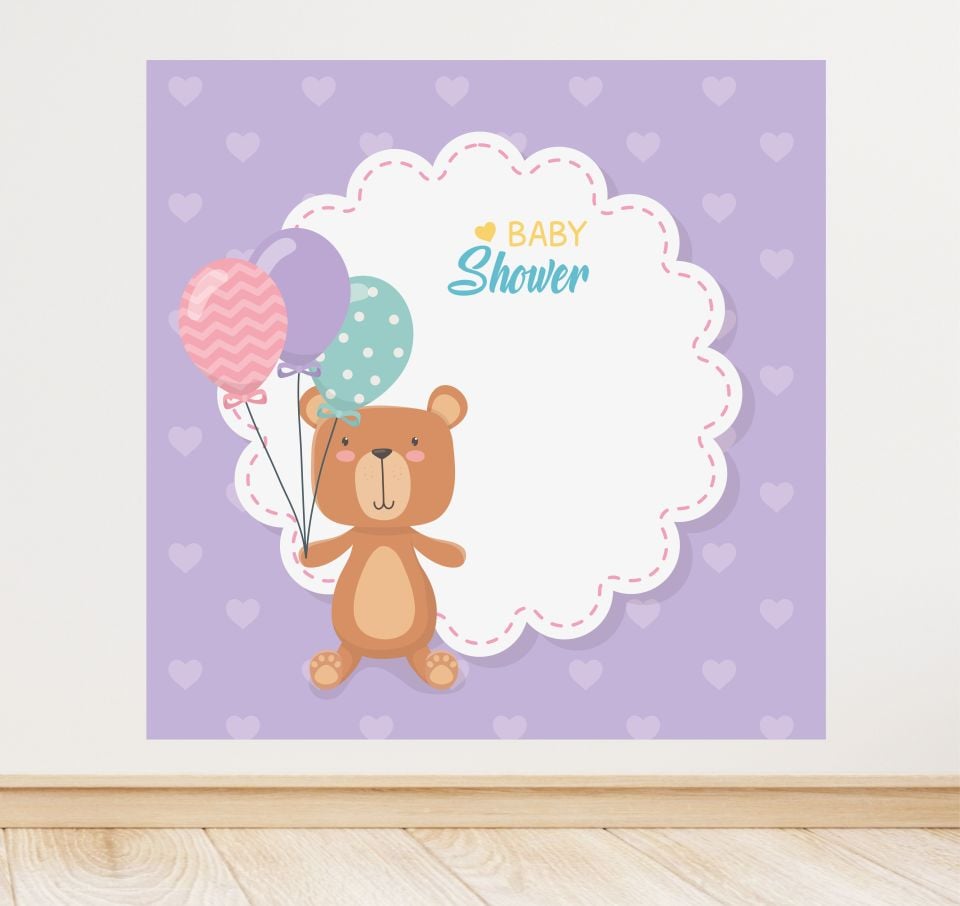 Baby Shower Temalı Doğum Günü Afiş