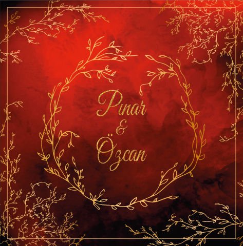 Kırmızı Desenli Dans Pisti Kaplaması