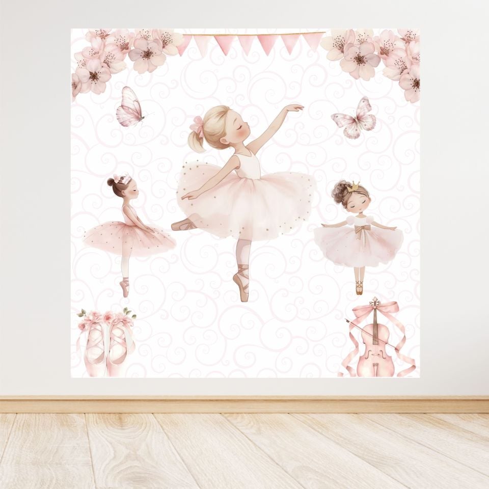 Balerin Temalı Doğum Günü Afişi