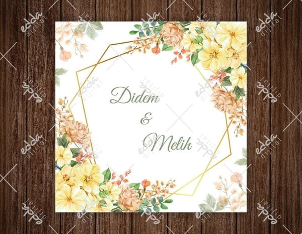 İlkbahar Çiçekleri Desenli Dans Pisti Kaplaması