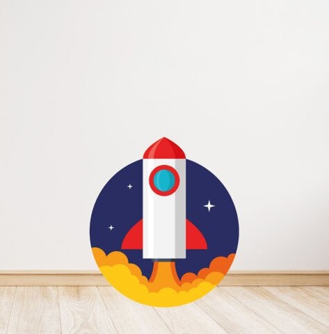 Uzay Temalı Ayaklı Pano